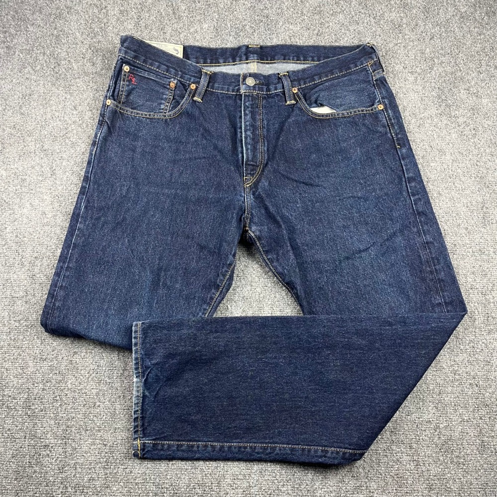 Polo Ralph Lauren Mens Authentic Dungarees Jeans Dark Wash Indigo 36x31 RN41381